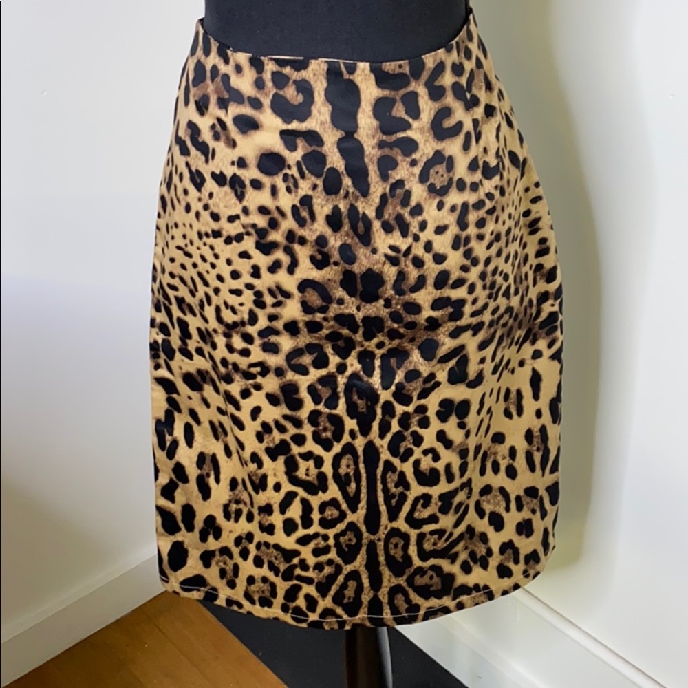Shabby Apple Cheetah Print Skirt 224